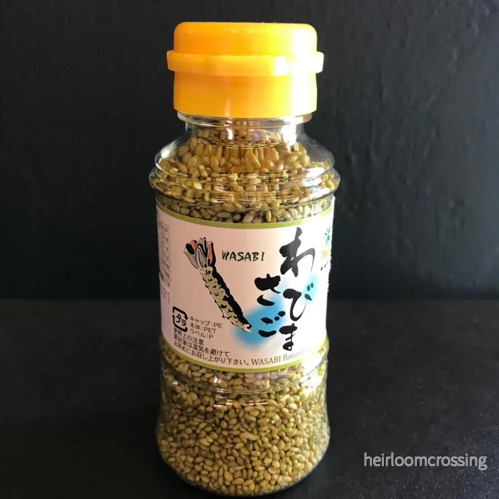 Rostade sesamfrön smaksatta med Wasabi Rostade sesamfrön smaksatta med Wasabi