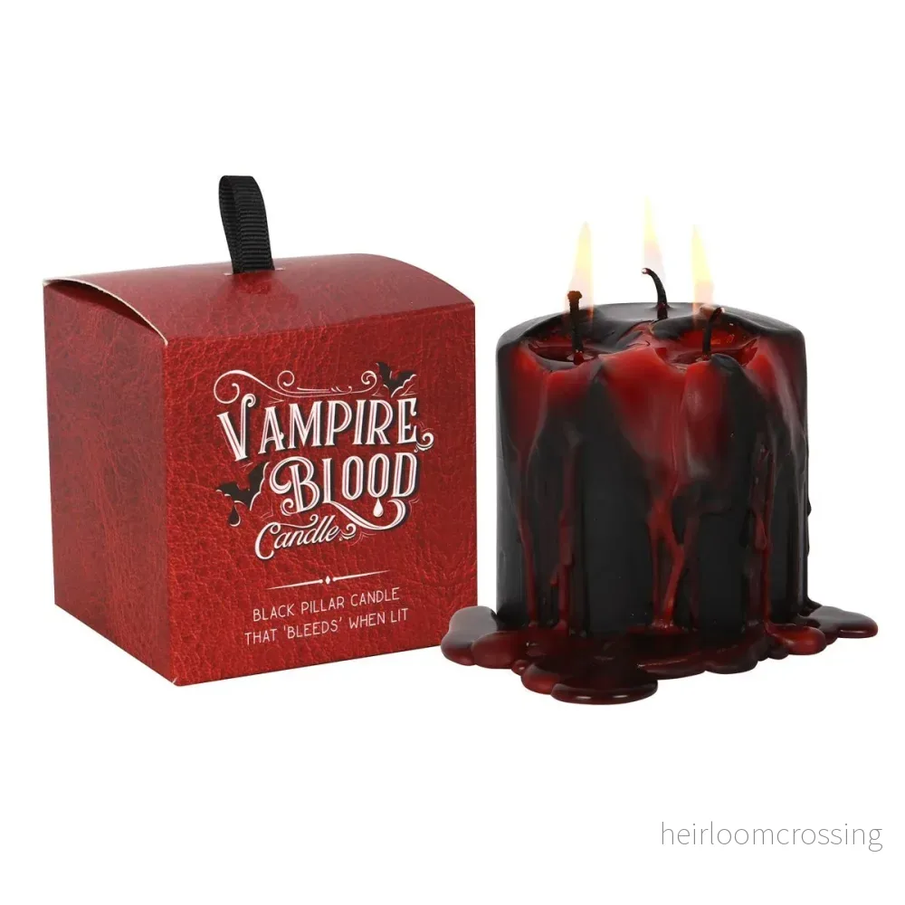 Small Vampire Blood Pillar Candle Small Vampire Blood Pillar Candle
