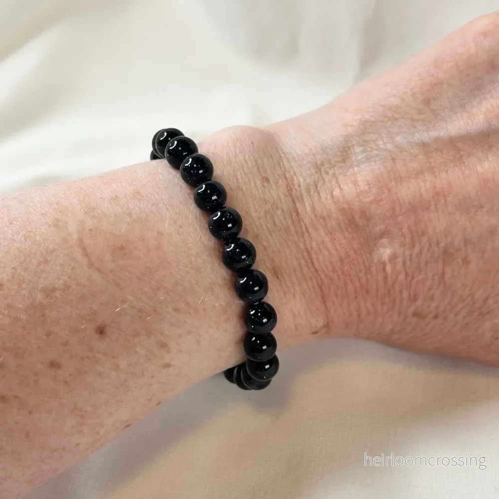 Armband Sandsten blå 8 mm - Bild 2