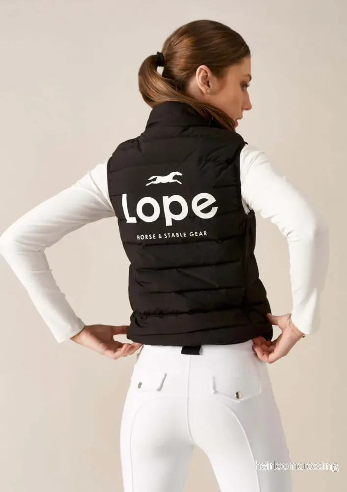 Team Vest, Svart dunväst för ryttare
