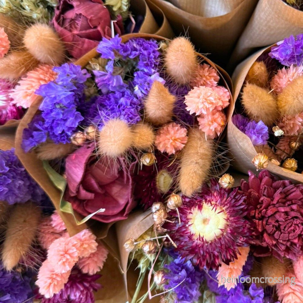 Torkade blommor - Bourgogne - Bild 3