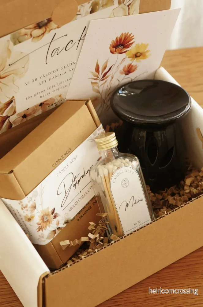 Self care presentbox med doftvax & aromalampa – Doftpraliner™ startkit - Bild 2