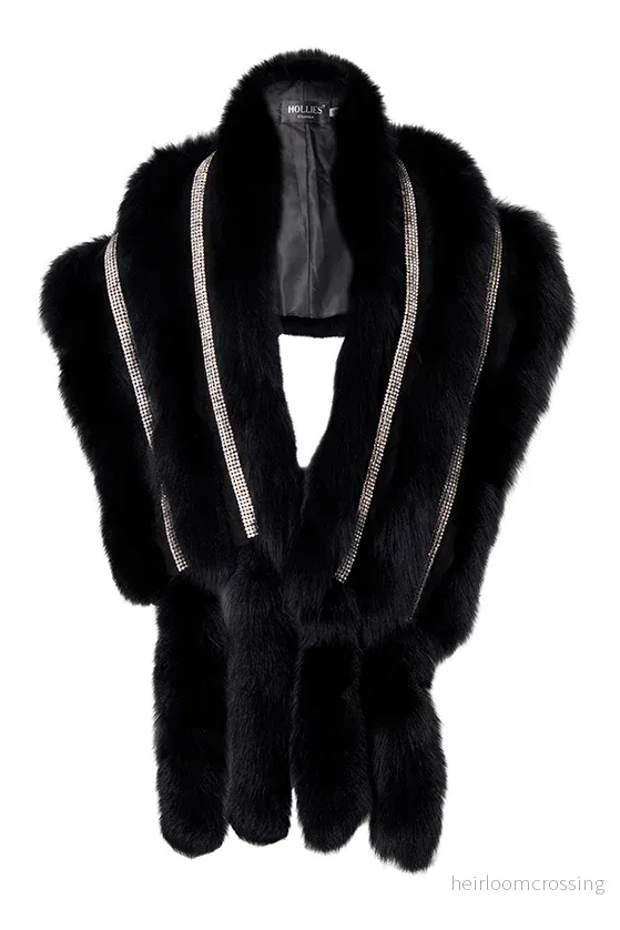 Sankt Petersburg Fur Shawl Rhinestones Sankt Petersburg Fur Shawl Rhinestones