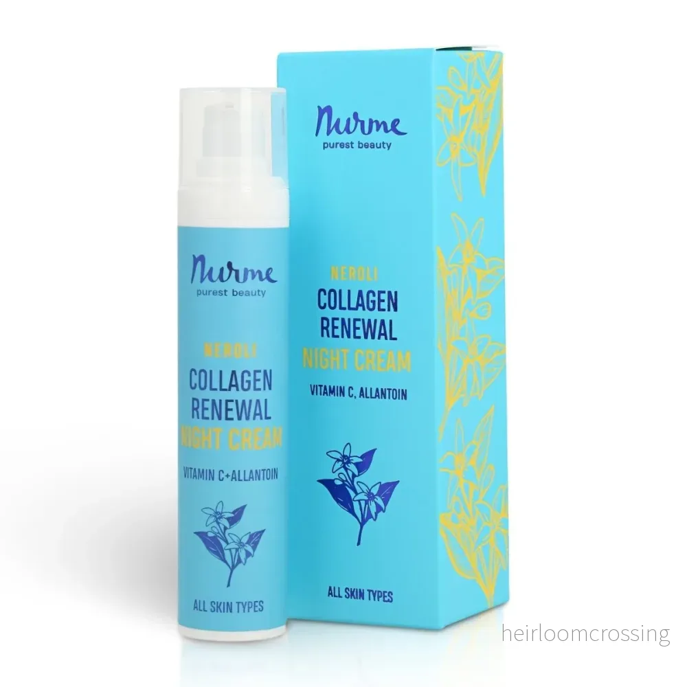 Kollagenförnyande Neroli Nattkräm – Anti-Aging med Vitamin C & E, 50ml Kollagenförnyande Neroli Nattkräm – Anti-Aging med Vitamin C & E, 50ml
