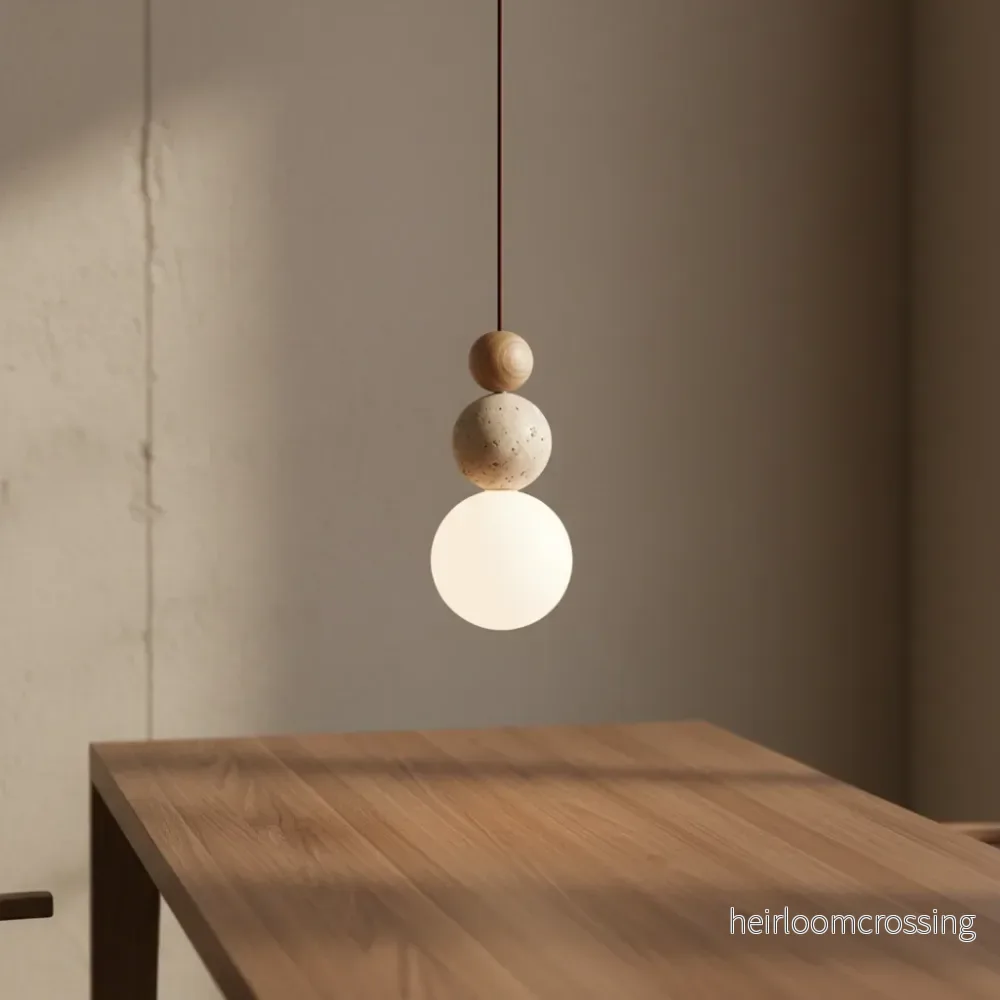 Hängande lampa Travertin trä – WoodSphere Hängande lampa Travertin trä – WoodSphere