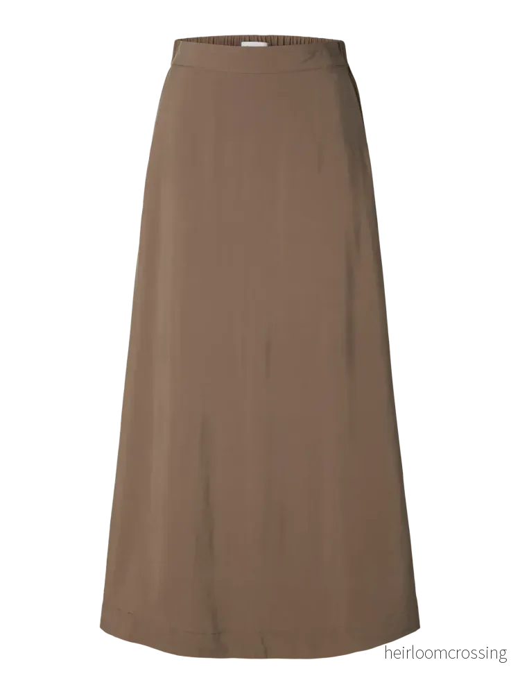 SLWMARY HW ANKLE SLIT SKIRT SLWMARY HW ANKLE SLIT SKIRT