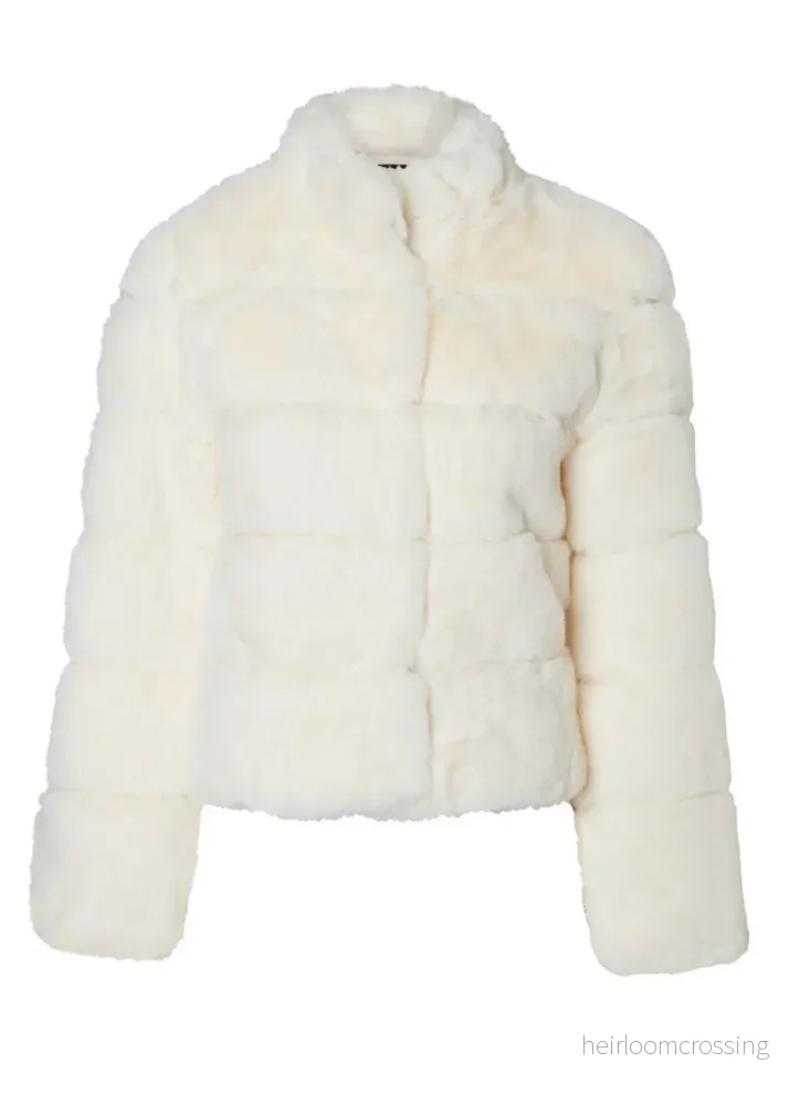 HOLLIES Linnéa Faux fur Vit