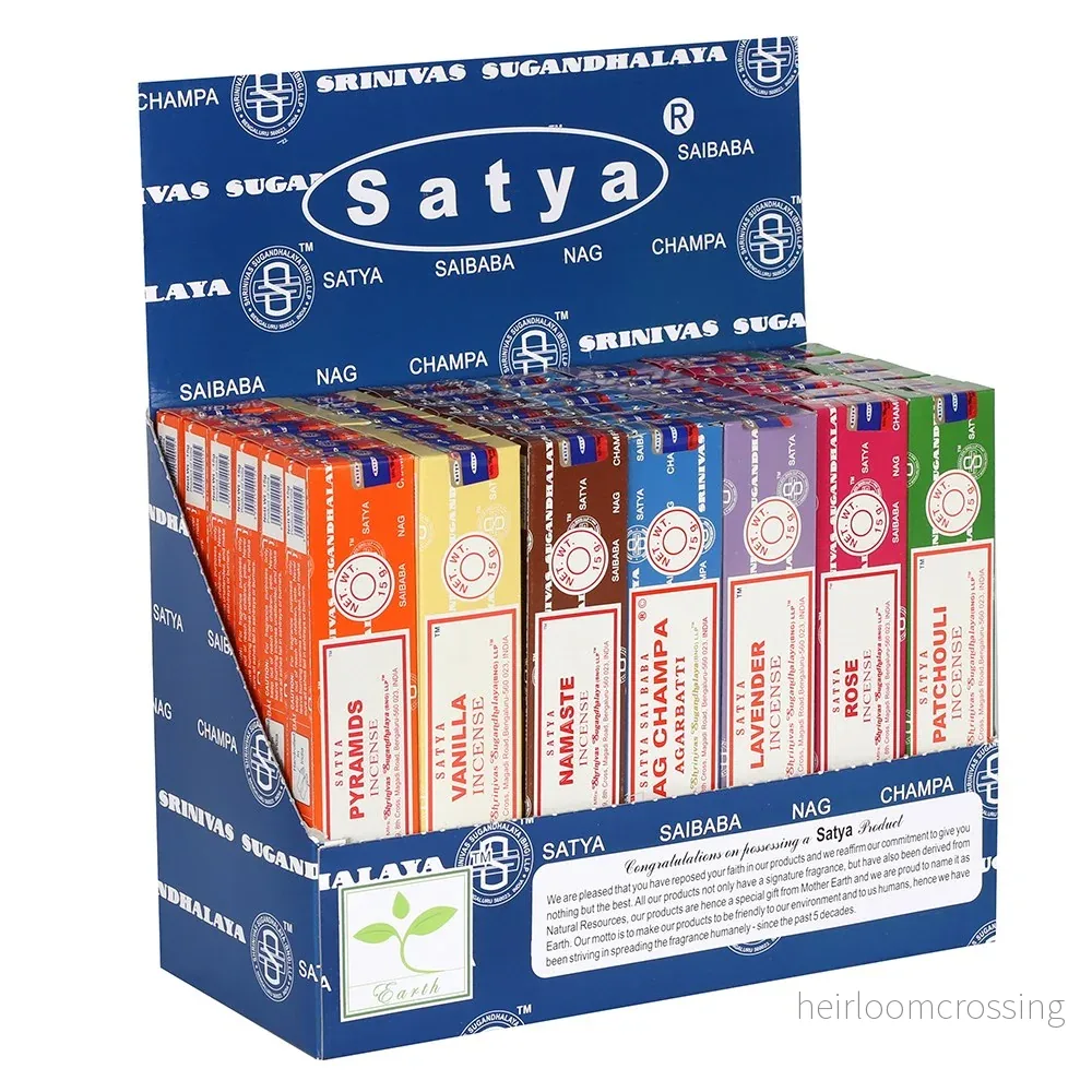 Satya rökelse – 15 g (flera dofter) Satya rökelse – 15 g (flera dofter)