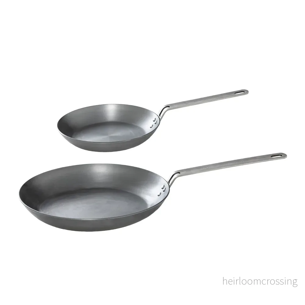 Kit: Kolstålspannor 20cm & 32cm Kit: Kolstålspannor 20cm & 32cm