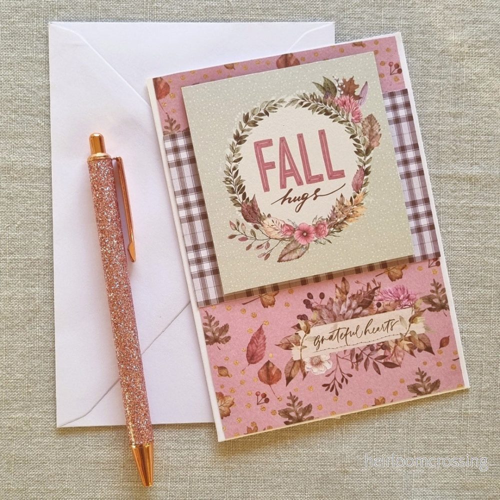 Gratulationskort A6: "Fall hugs" - Bild 2