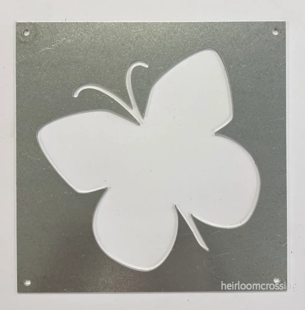 Prydnadsplatta Fjäril Frans 13 x 13 – zink Prydnadsplatta Fjäril Frans 13 x 13 – zink