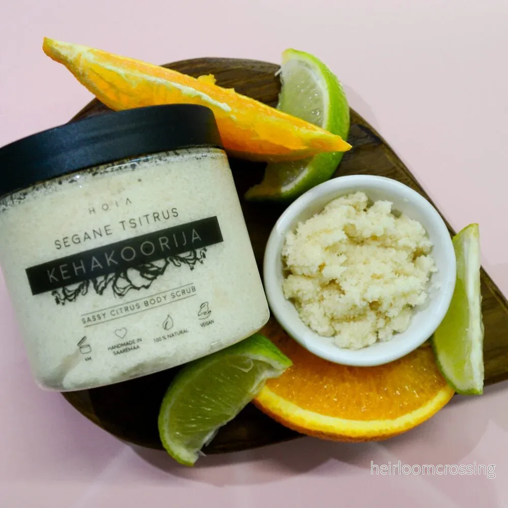 Kroppsskrubb Citrus – Sheasmör och Kokosolja, 200 ml - Bild 3