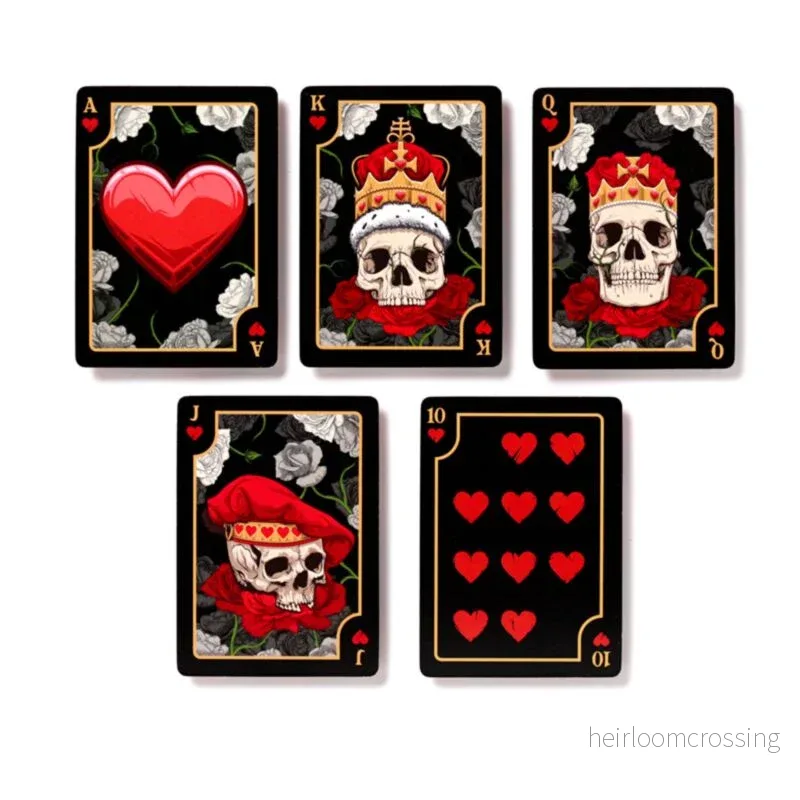 Skulls & Roses Playing Cards