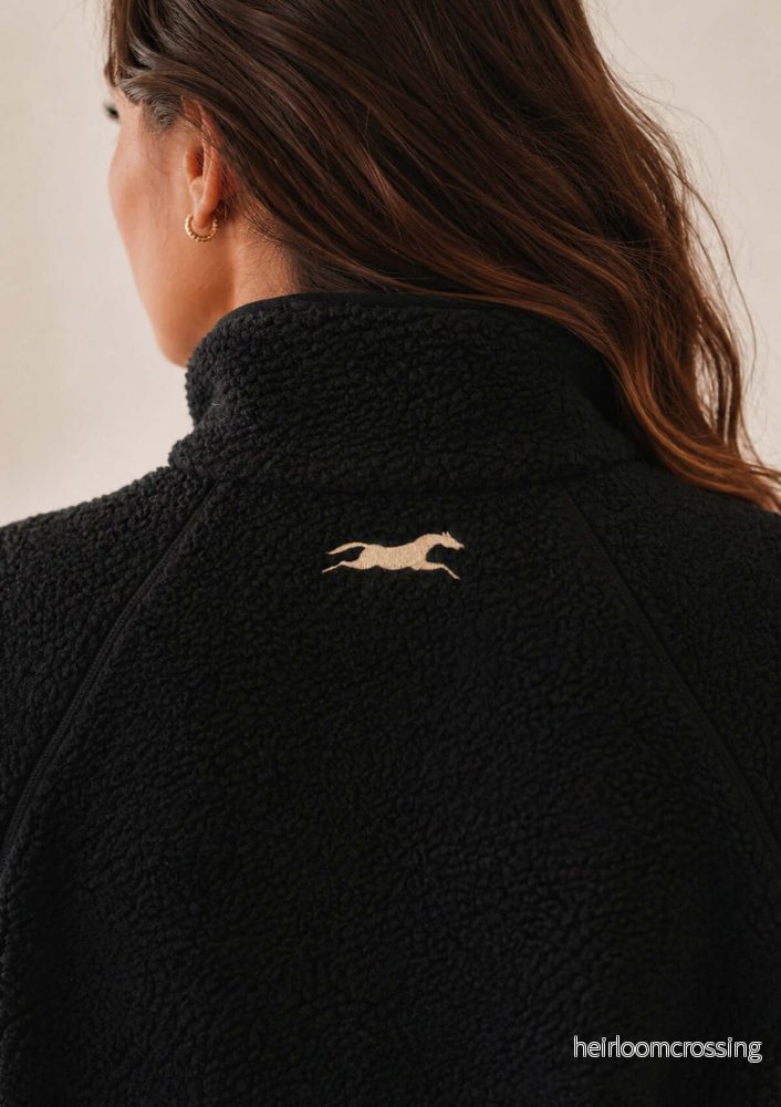 STABLE FLEECE SVART + ROSÉ - Bild 3