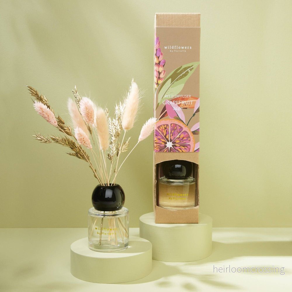 Doftspridare med torkade blommor 50 ml – Grapefrukt Salvia