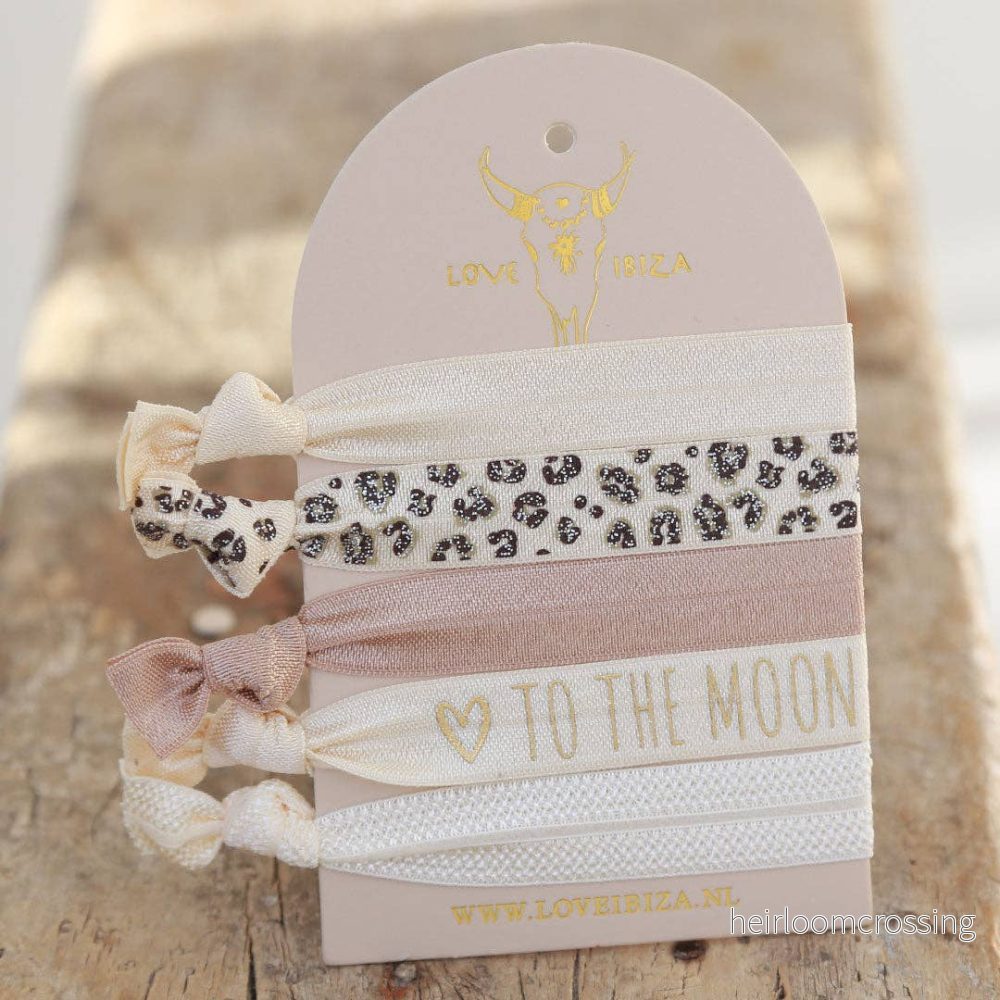 To the moon and back-Elastiska hårband 5st To the moon and back-Elastiska hårband 5st