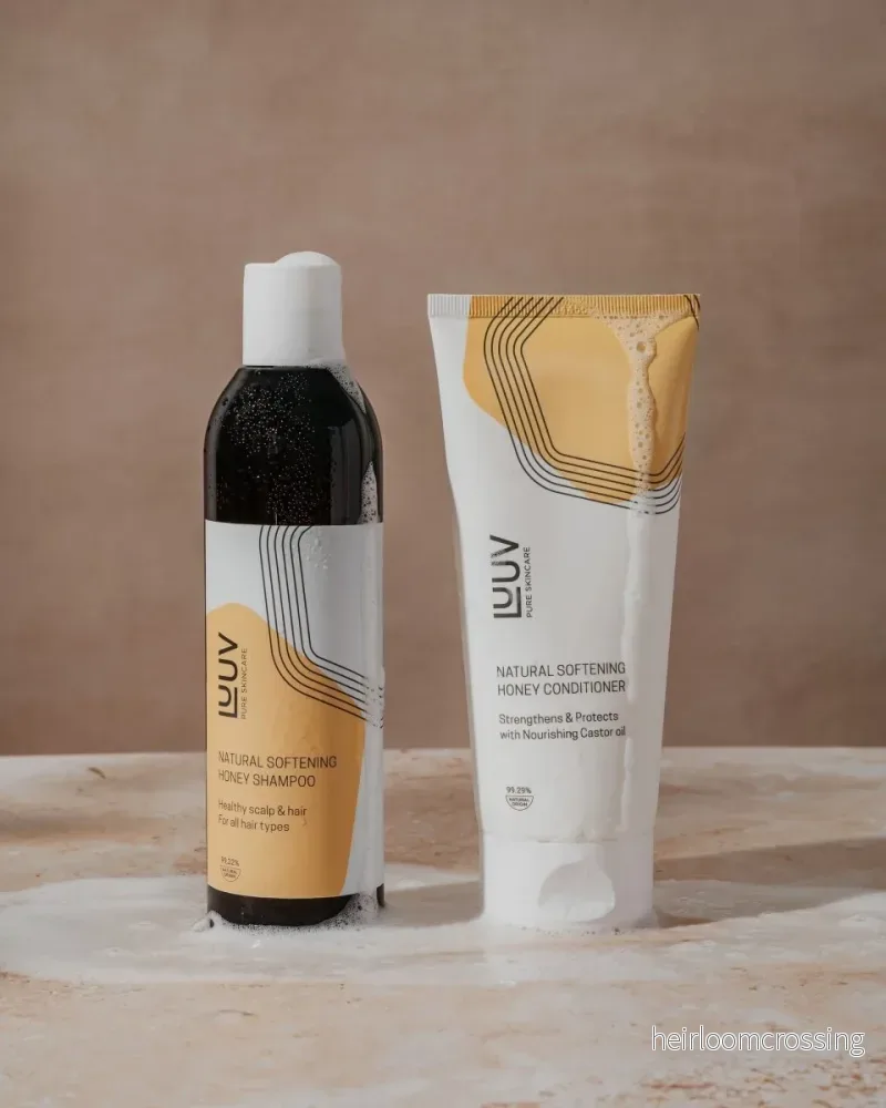 Schampo & Balsam Set Honung – Alla Hårtyper