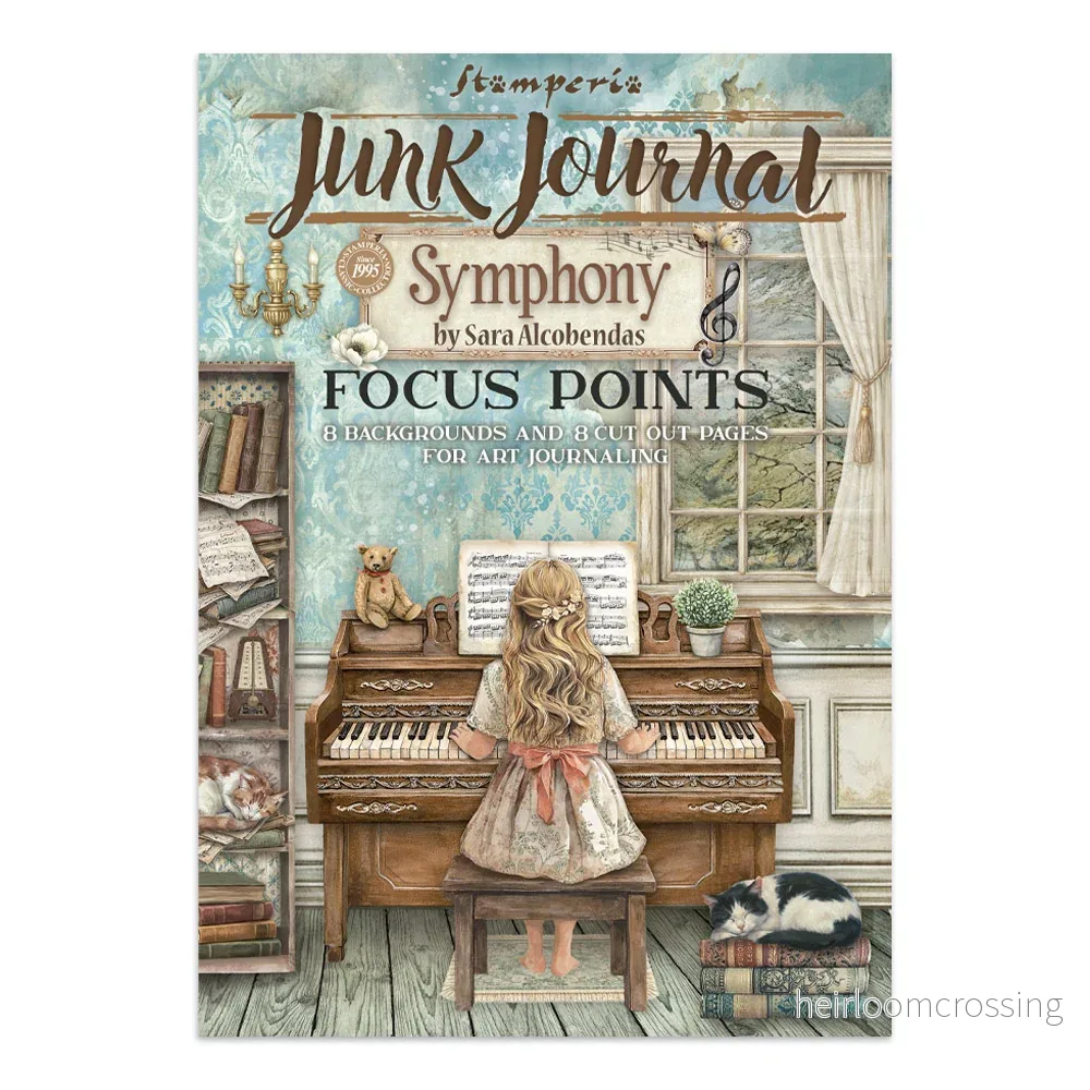 Printed Art Junk Journal Focus Points for Art and Craft A5 – Symphony Printed Art Junk Journal Focus Points for Art and Craft A5 – Symphony