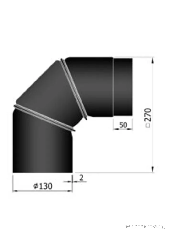 Rökrör Kaminex Ställbar vinkel 0-90° Rökrör Kaminex Ställbar vinkel 0-90°