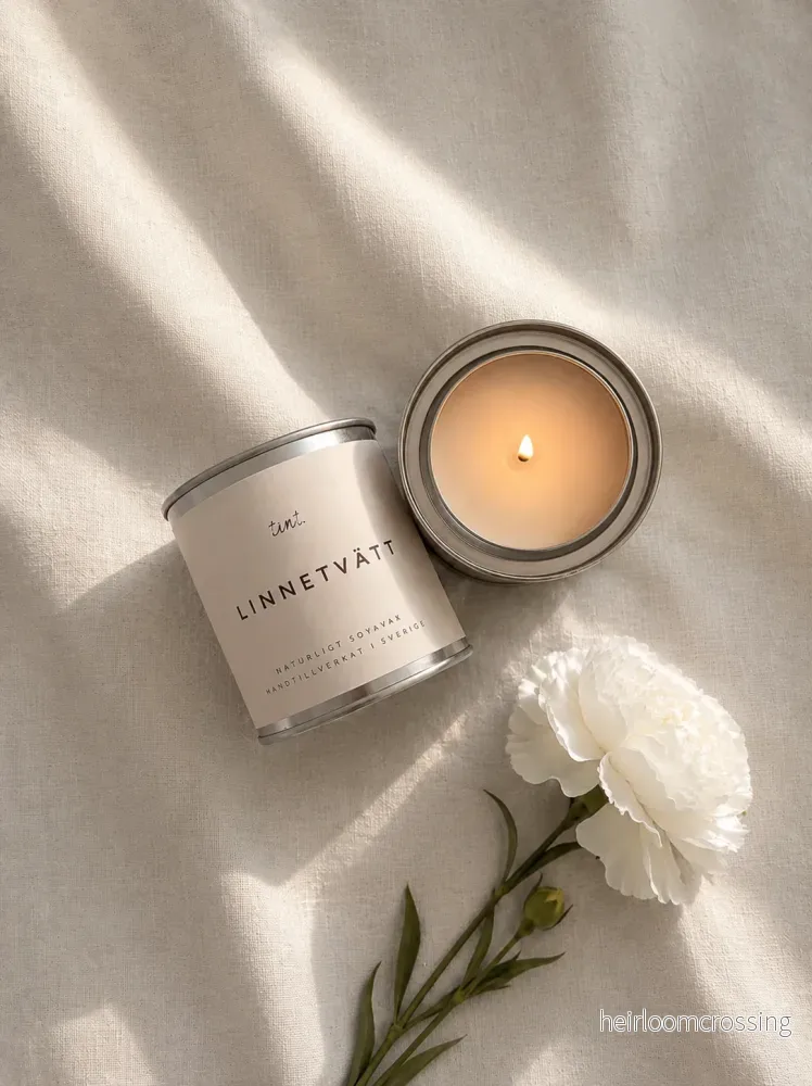 Linnetvätt – Handgjort doftljus från soyavax | Studio Tint
