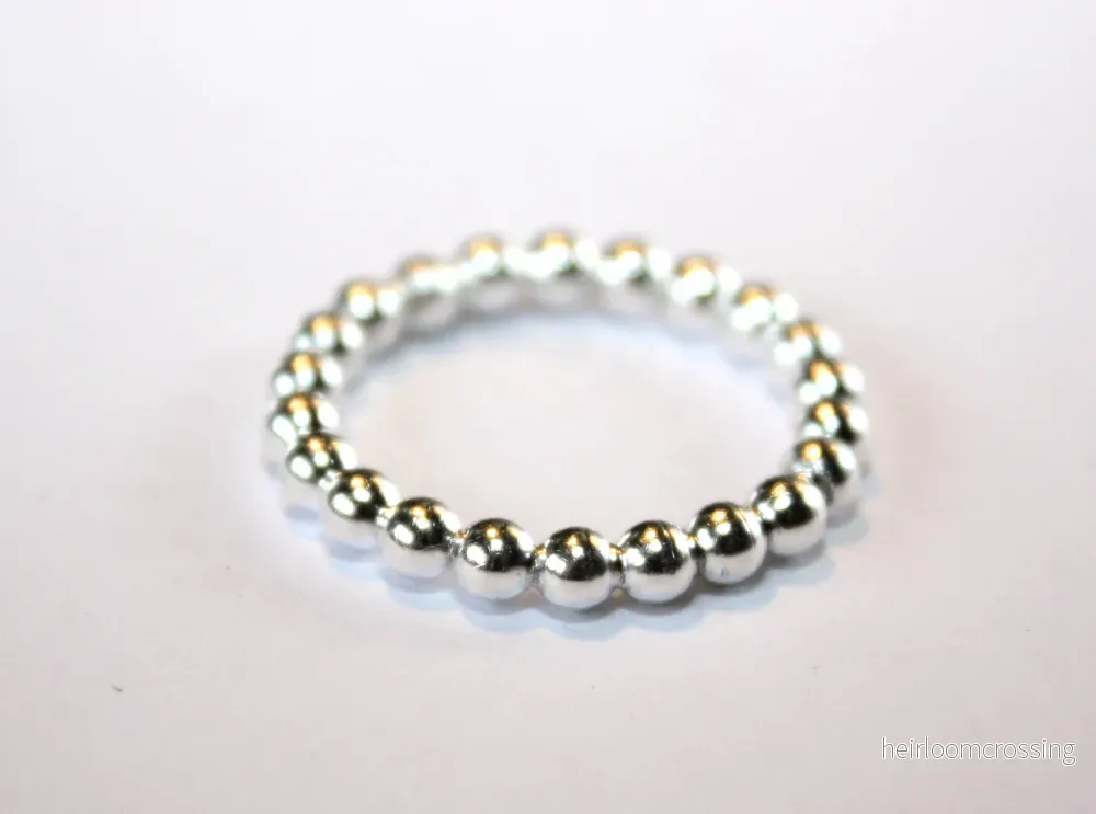 Silverring med kulor Leonore - handgjord - Bild 2