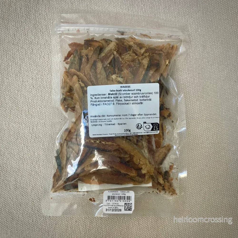 Rökt och torkad makrill ”Sababushi” 100g
