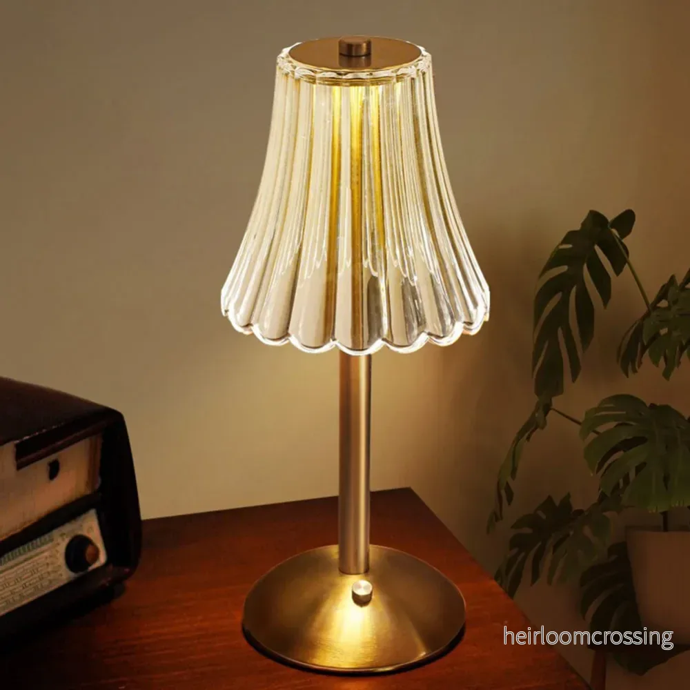 LED Retro Bordslampa USB Uppladdningsbar - BrillianceGlow - Bild 3
