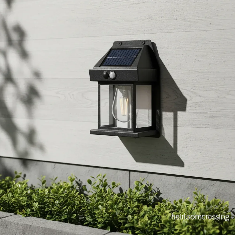 Solcellsvägglampa i ABS - Solighta