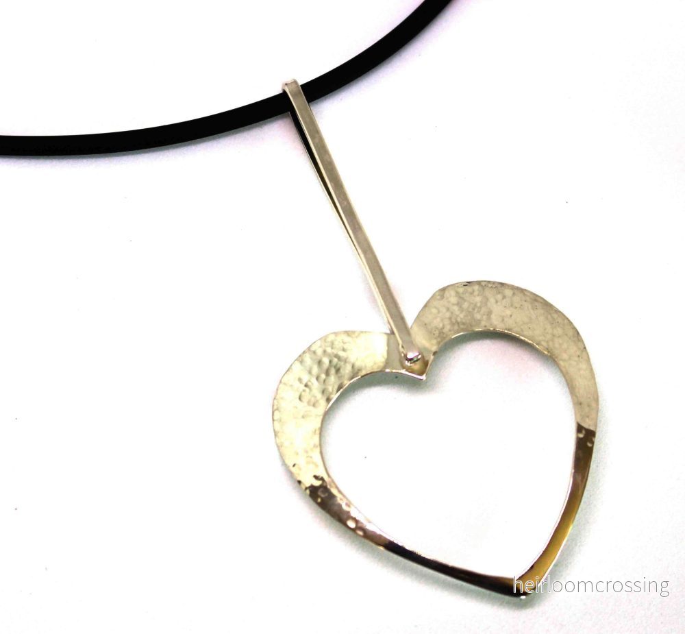 Silverhalsband Hjärtat (blankt) Silverhalsband Hjärtat (blankt)