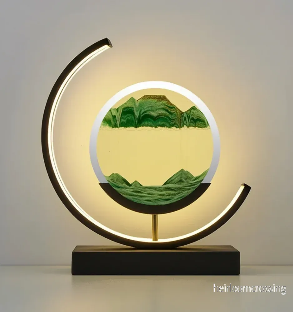 Unikt landskap i en sandlampa - SerenityLamp - Bild 2