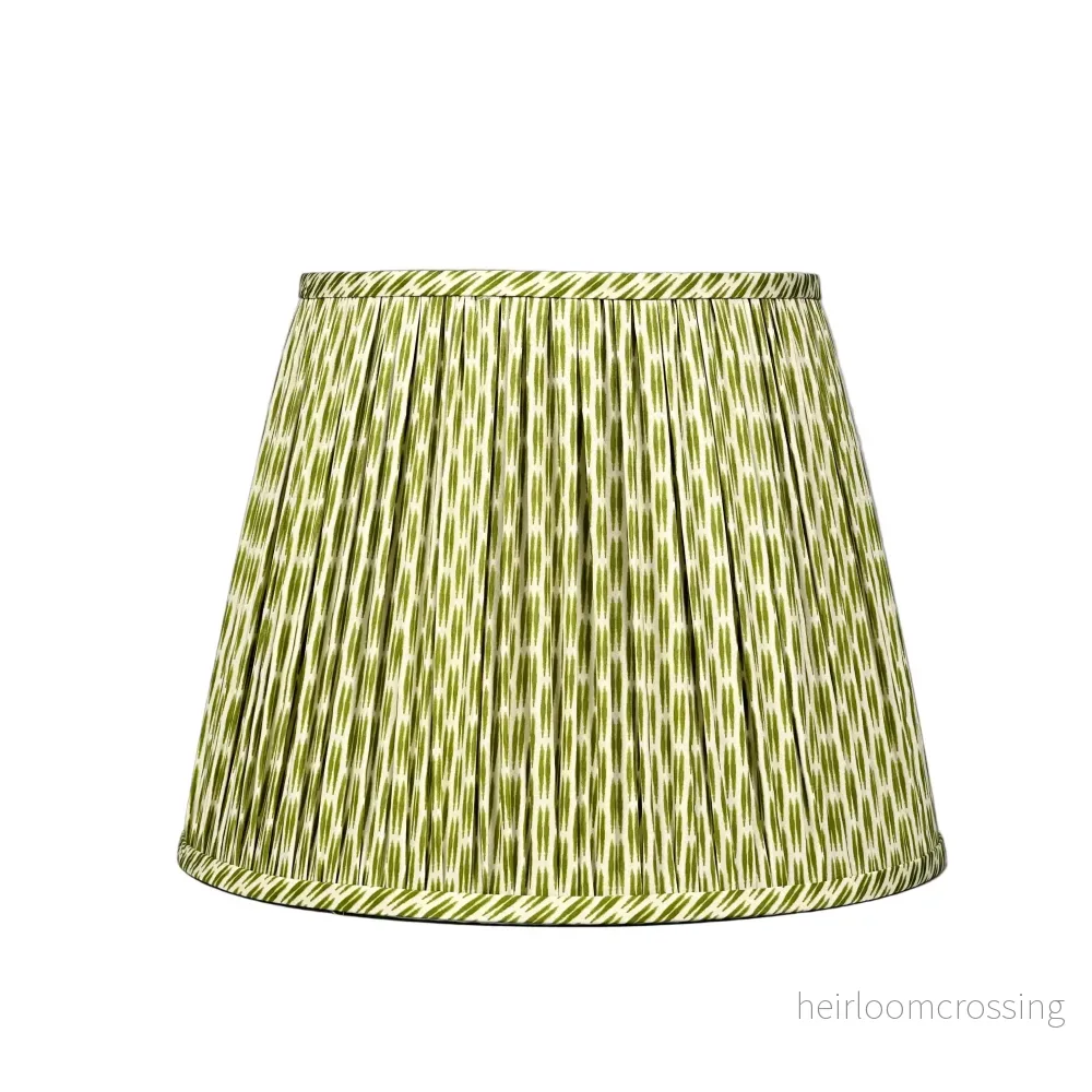 Lampshade Green Ikat Extra Large