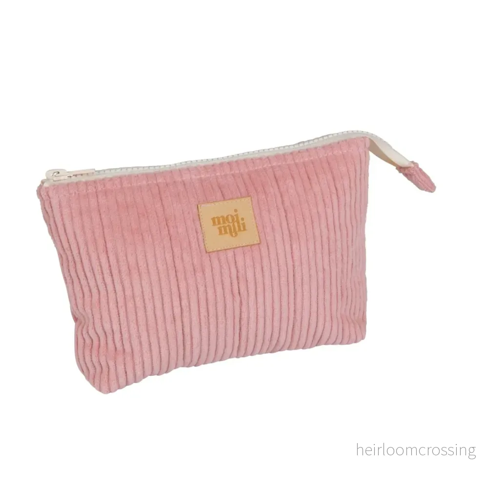 Handgjord Sminkväska – Set 2 Storlekar – Rosa - Bild 3