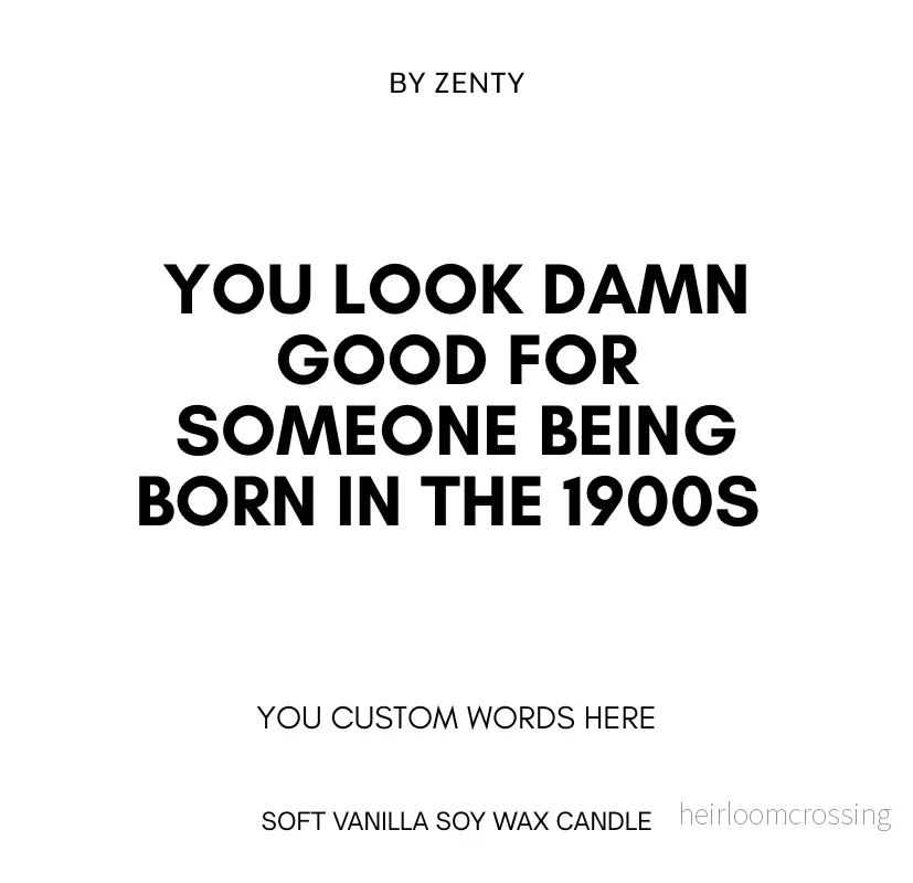 Personalised Born in the 1900s Scented Candle Personalised Born in the 1900s Scented Candle