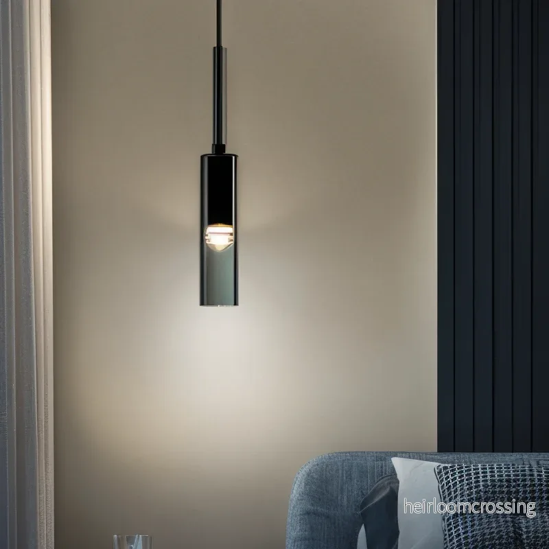 Minimalistisk vägglampa med rökglas – Orvane - Bild 3