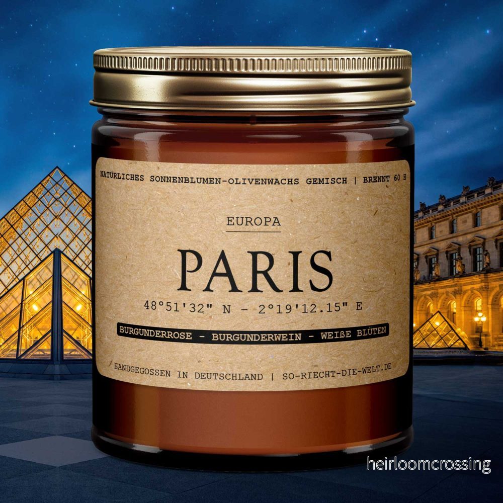 Paris Doftljus – Burgundros | Burgundervin | Vita Blommor - Bild 3