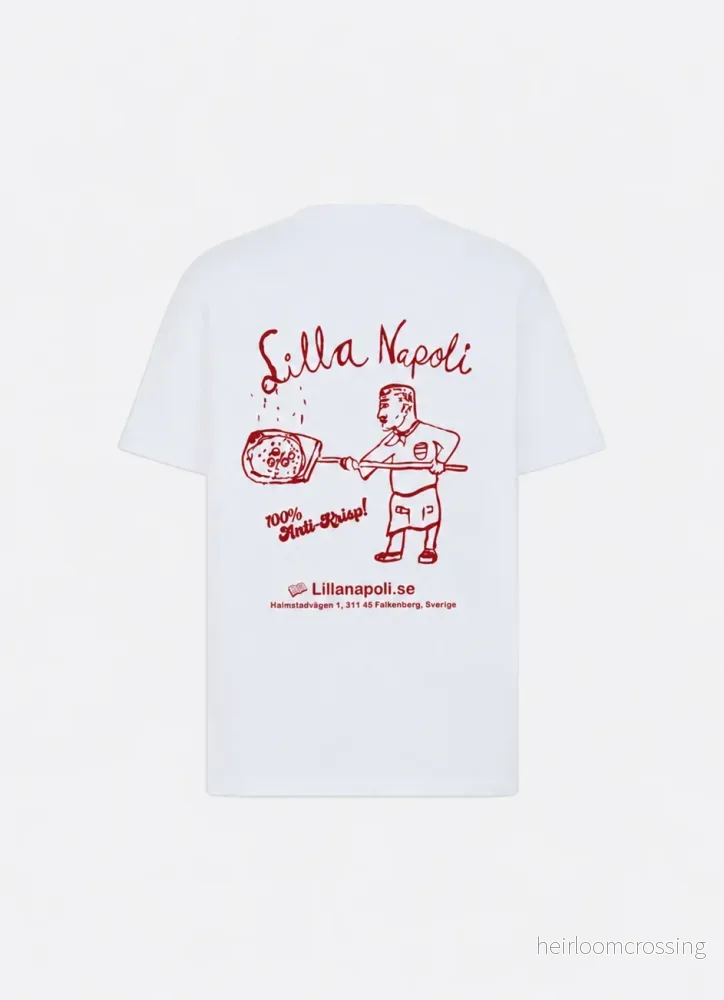 T-shirt röd pizzagubbe T-shirt röd pizzagubbe