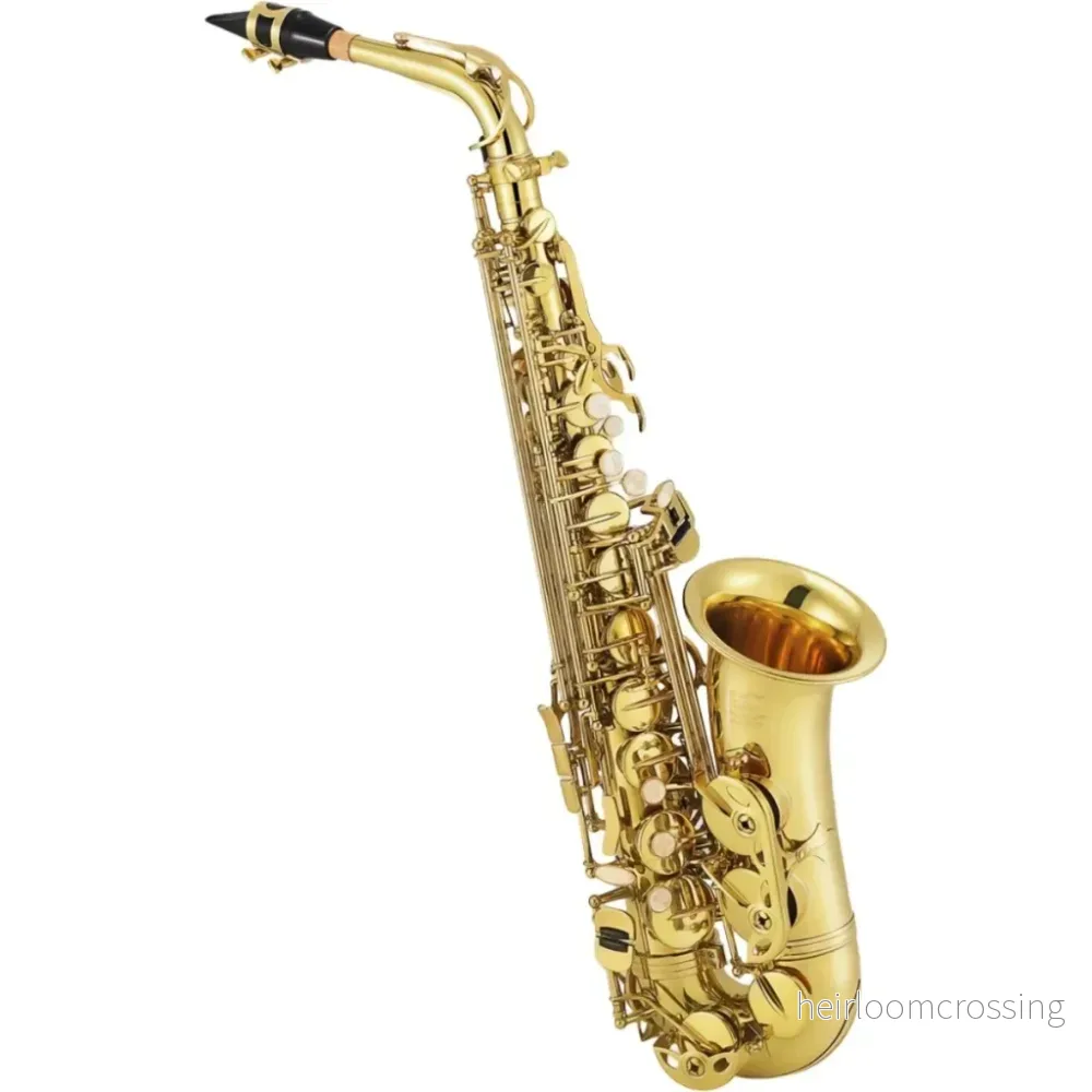 Eastar AS-Ⅲ Altsaxofon – Guldfinish (Komplett paket med golvstativ) - Bild 2