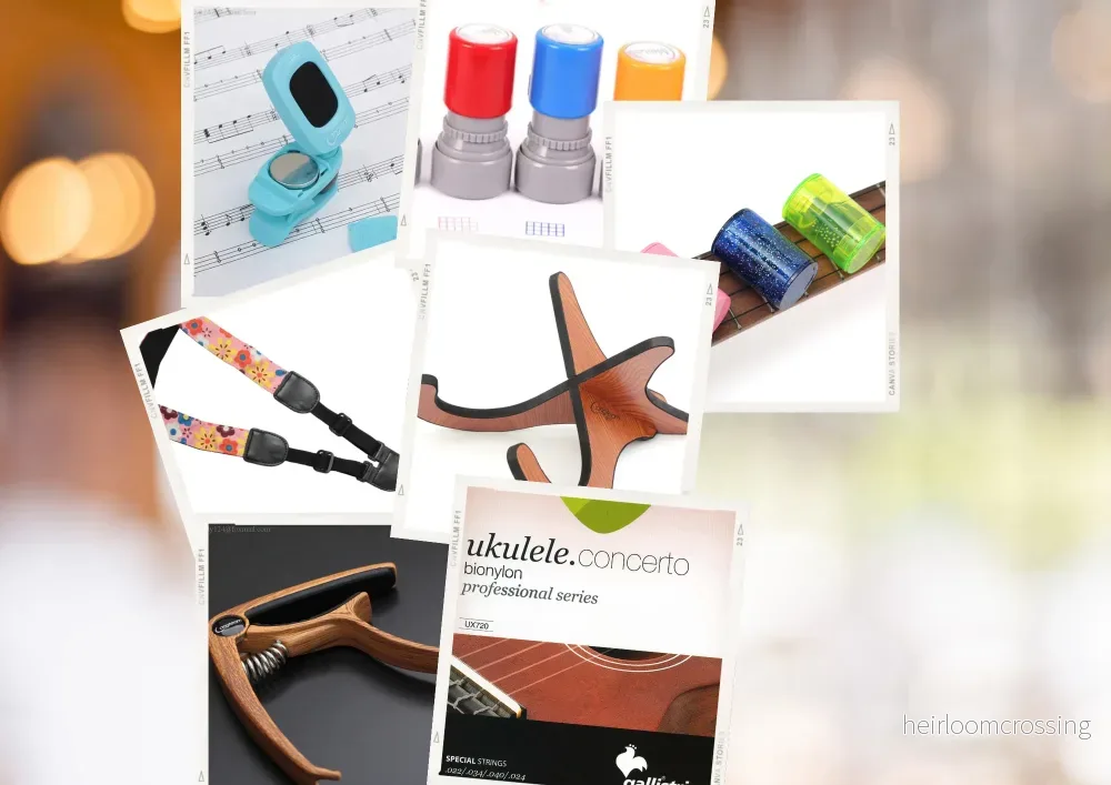 (Present)paket med ukulele-tillbehör (Present)paket med ukulele-tillbehör