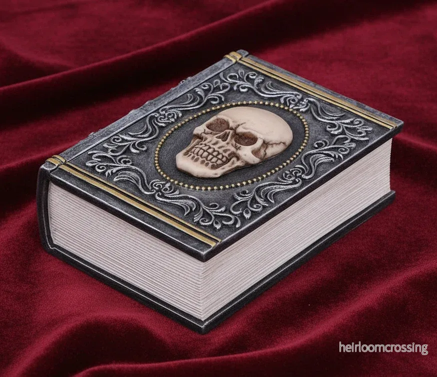 Grimoire Treasure Box - Handmålad bokformad låda - Bild 3