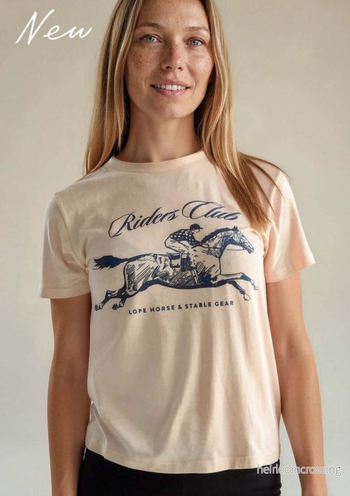 Riders Club derby T-shirt, ljusrosa