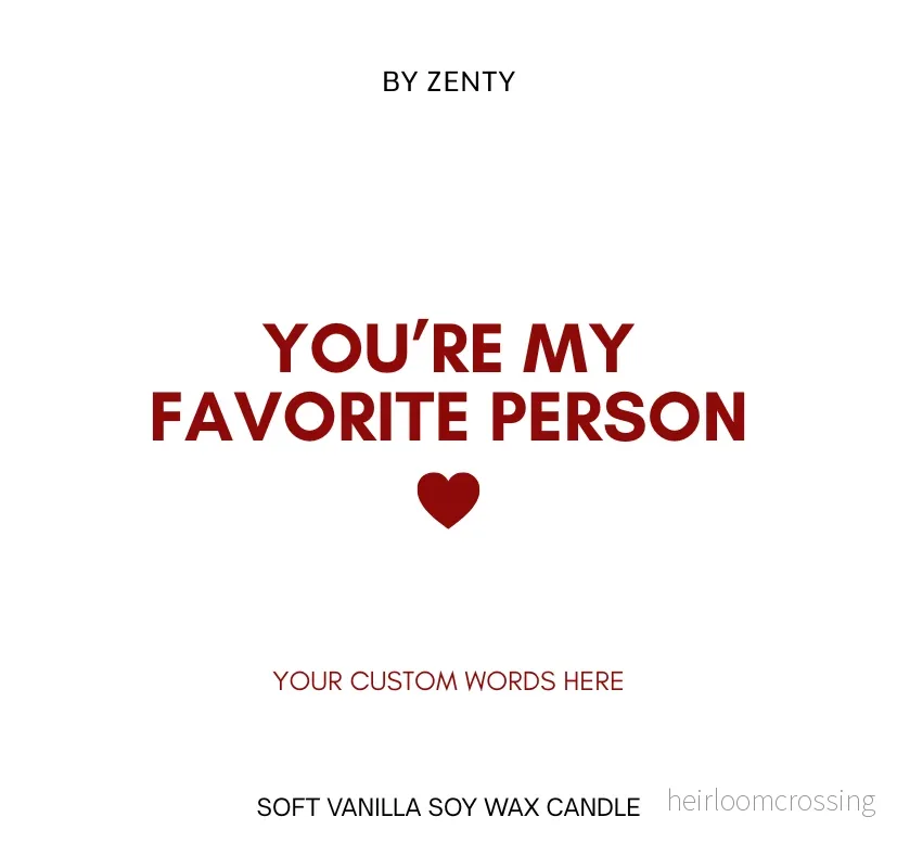 Personalised You’re my favorite person Scented Candle Personalised You’re my favorite person Scented Candle
