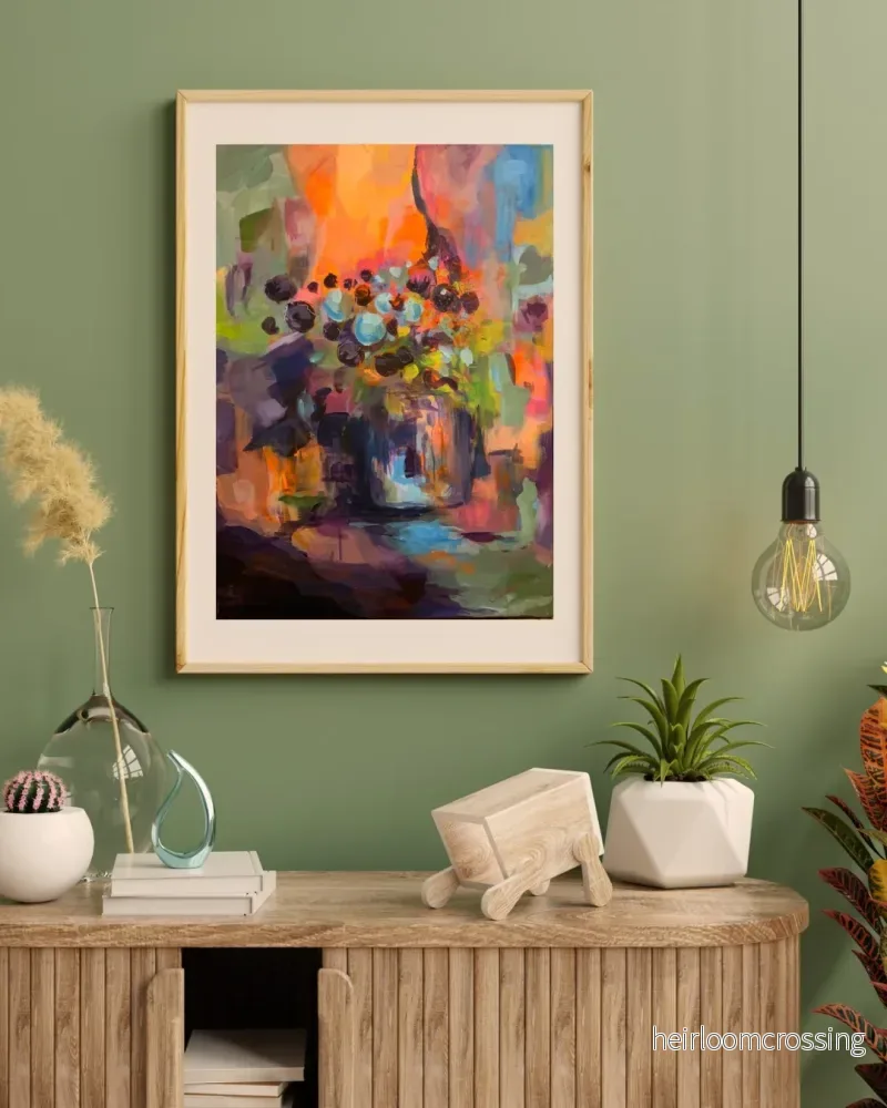 Blommor och omgivning i symbios – Giclée Fine Art Print Blommor och omgivning i symbios – Giclée Fine Art Print