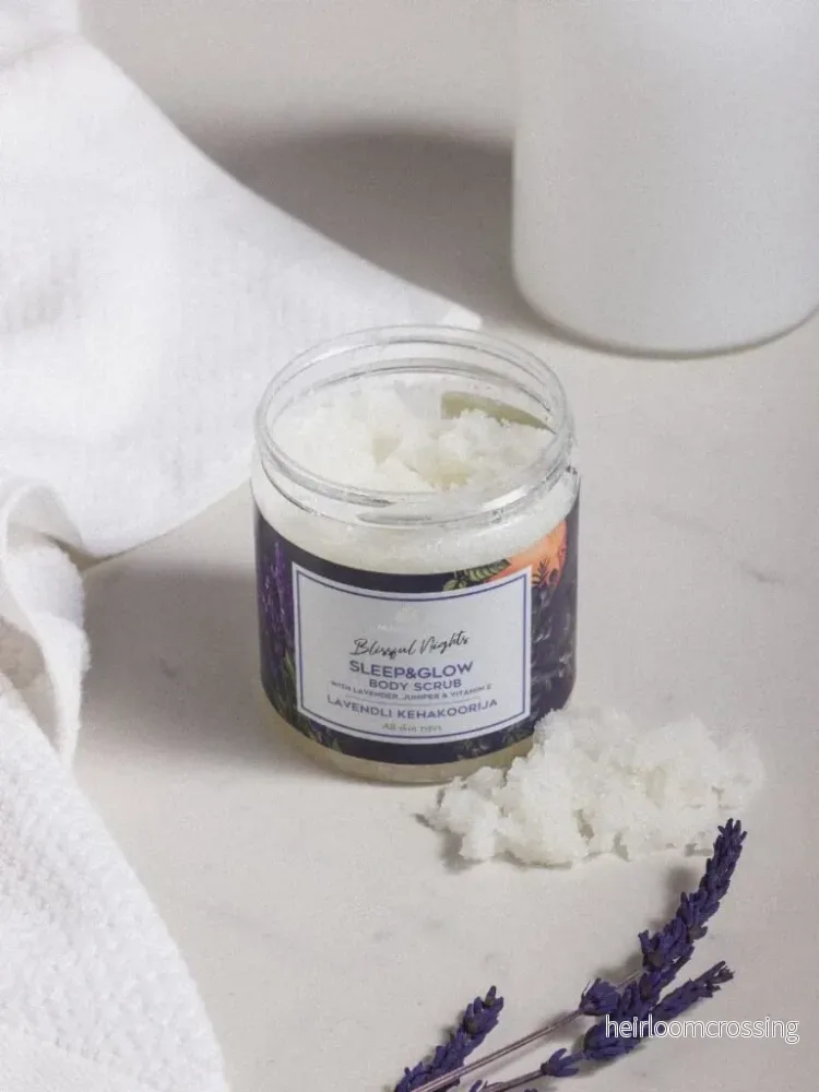 Lavendel Kroppspeeling med Grapefrukt Eterisk Olja - 250 ml - Bild 2