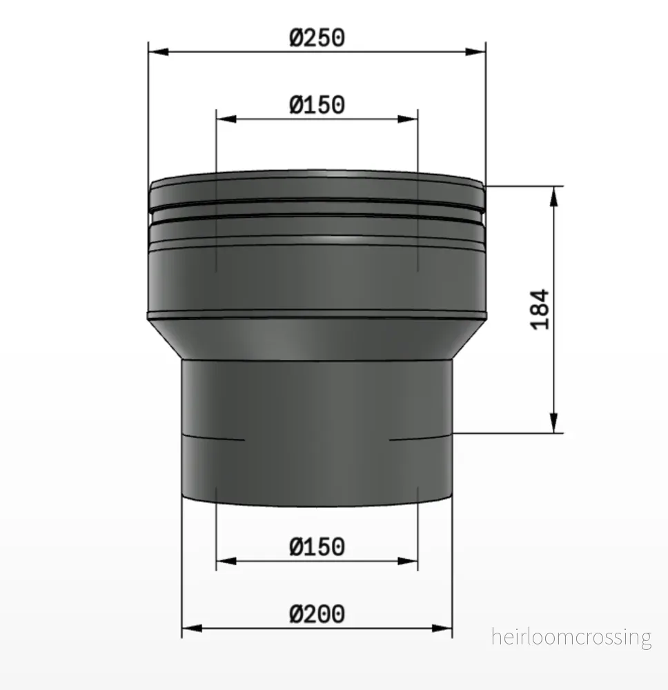 Skorsten Schiedel Övergång PMS25-PMS50 Skorsten Schiedel Övergång PMS25-PMS50