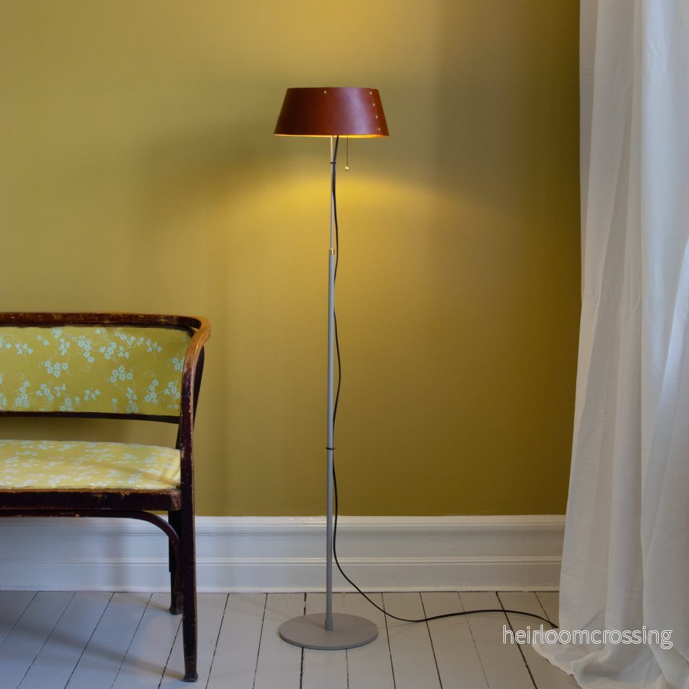 Karl läder golvlampa Karl läder golvlampa