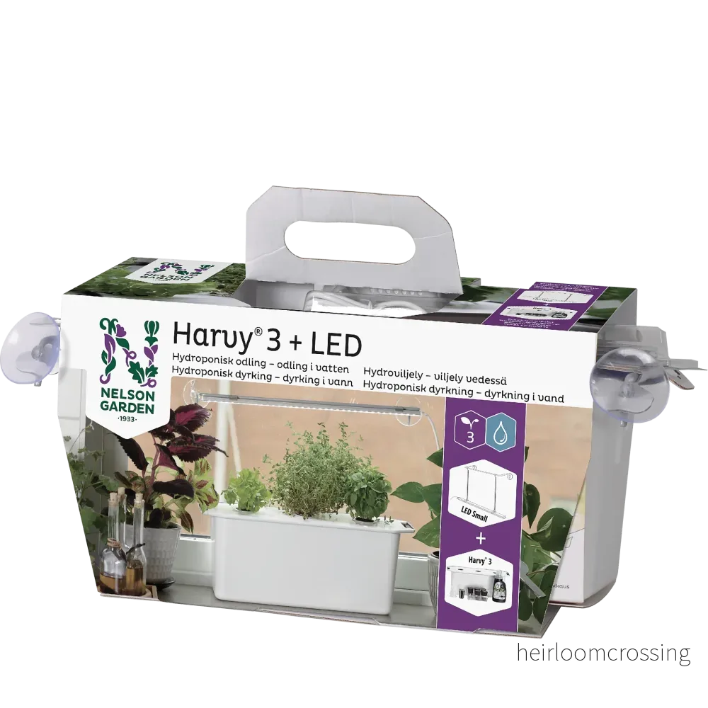 Presentförpackning / Startkit Harvy 3, hydroponisk odling (med belysning)