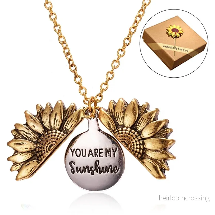 Halsband – Solros med budskapet ”You are my sunshine” Halsband – Solros med budskapet ”You are my sunshine”