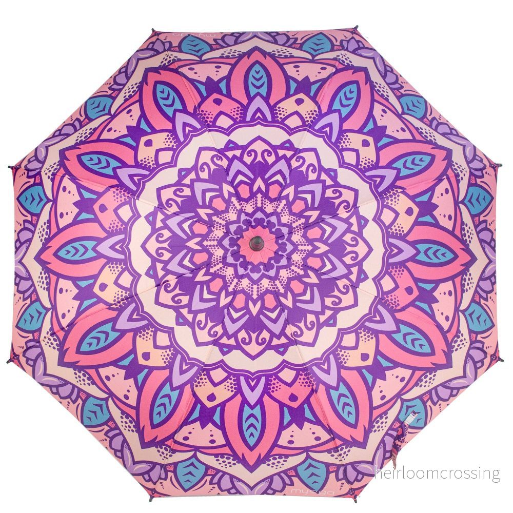 Myga Mandala-paraply med korkhandtag – ca 114 cm - Bild 2