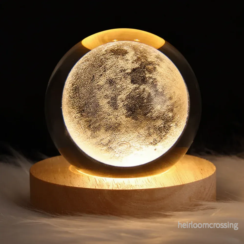 3D-kristallsfär nattlampa - MoonlitOrb - Bild 3