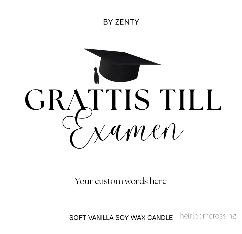 Personalised Grattis till Examen Scented Candle Personalised Grattis till Examen Scented Candle